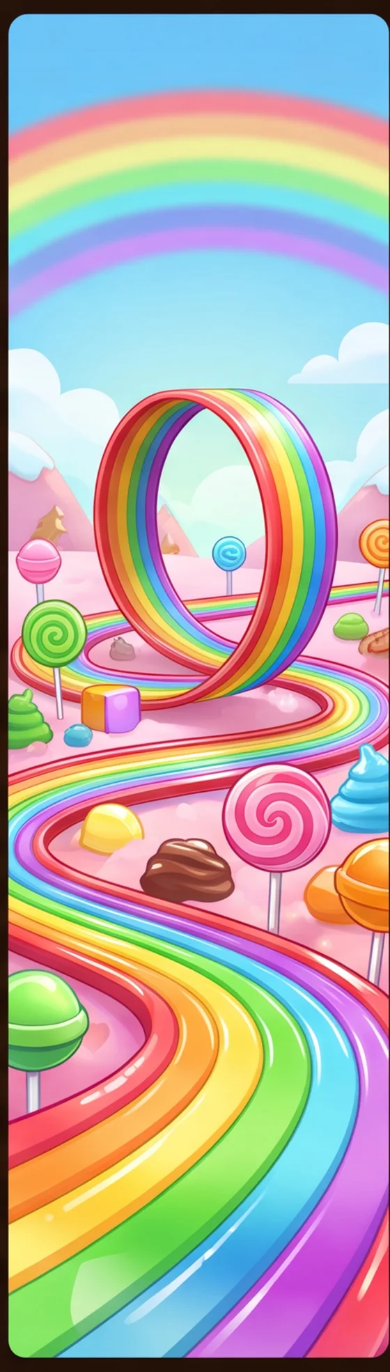 Turbo Rainbow Raceway: a candy-coloured kart track